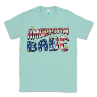 Seafoam American babe Classic Tee - MaliasSmallBusiness