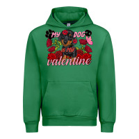 Emerald My dog is my Valentine's Day Urban Hoodie - FaDigitalArtStudio