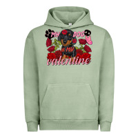 Pigment Oil Green My dog is my Valentine's Day Urban Hoodie - FaDigitalArtStudio