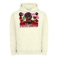 Pigment Pistachio My dog is my Valentine's Day Urban Hoodie - FaDigitalArtStudio