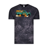Cloud Black pumpkin farm truck no background Vintage Tee - Jasminsmagicworld