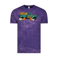 Cloud Purple pumpkin farm truck no background Vintage Tee - Jasminsmagicworld