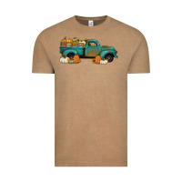 Pumpkin Farm Truck No Background Vintage Tee | Teevron