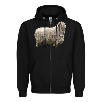 Black lincoln sheep Zipper Hoodie - LillyAllenDesigns