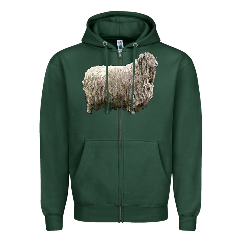 Lincoln Sheep Zipper Hoodie by LillyAllenDesigns | Teevron