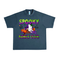 Midnight Navy Spooky babes club Urban Heavy Tee - NancyCooperArtShop