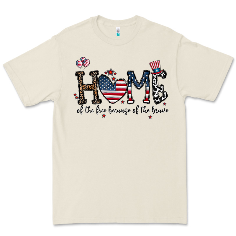Home Of The Free Beacuse Of The Brave Premium Tee by CowhideDigitalArt | Teevron