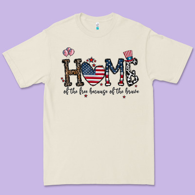 Home Of The Free Beacuse Of The Brave Premium Tee Designed By Cowhidedigitalart