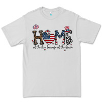 Dove Grey home of the free beacuse of the brave Premium Tee - CowhideDigitalArt