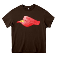 Chocolate Brown red softball visor fa element Heavy Core Tee - FaDigitalArtStudio