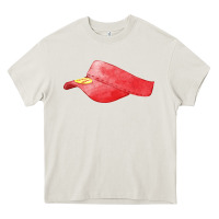 Cream red softball visor fa element Heavy Core Tee - FaDigitalArtStudio