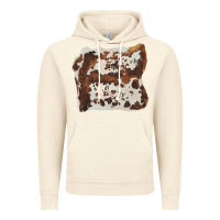 Vintage Artic hand drawn cowhide cow fur Vintage Hoodie - BarkalooDesign