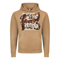 Vintage Camel hand drawn cowhide cow fur Vintage Hoodie - BarkalooDesign