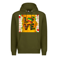 Army Green juneteenth love Premium Hoodie - TumblerDesignByShophia