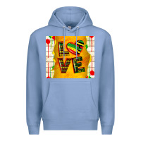 Colony Blue juneteenth love Premium Hoodie - TumblerDesignByShophia