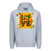 Heather Grey juneteenth love Premium Hoodie - TumblerDesignByShophia