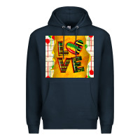 Navy juneteenth love Premium Hoodie - TumblerDesignByShophia