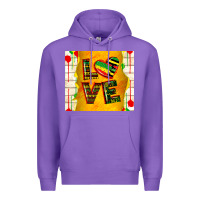 Purple juneteenth love Premium Hoodie - TumblerDesignByShophia
