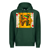 Sports Green juneteenth love Premium Hoodie - TumblerDesignByShophia