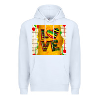 White juneteenth love Premium Hoodie - TumblerDesignByShophia