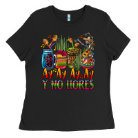 Black ay ay ay ay canta y no llores coffee cups Ladies Tee - CTS Tumbler Store
