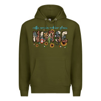 Army Green nurse coffee scrubs rubber gloves Premium Hoodie - JahusDesignShop