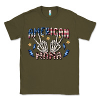 Army Green american mama Classic Tee - MaliasSmallBusiness