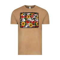 Vintage Camel cowhide sunflowers candy canes Vintage Tee - Jasminsmagicworld