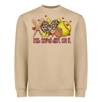 Mushroom rub some dirt on it softball Heavyweight Sweatshirt - MaliasSmallBusiness