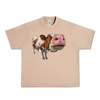 Burro cute simmental cow Urban Heavy Tee - LillyAllenDesigns