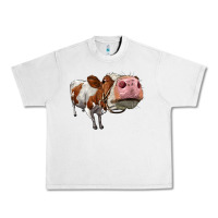 Lunar Rock cute simmental cow Urban Heavy Tee - LillyAllenDesigns