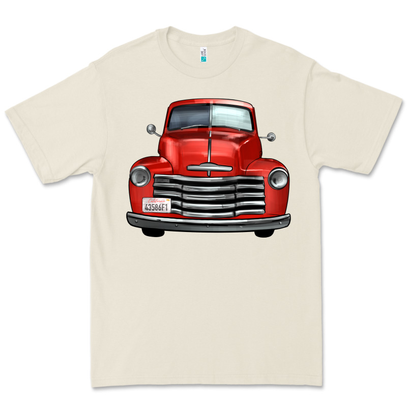 Western Red Truck Front View Premium Tee by FaDigitalArtStudio | Teevron