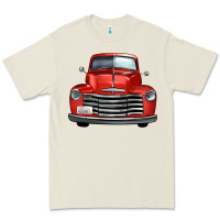 Bone western red truck front view Premium Tee - FaDigitalArtStudio
