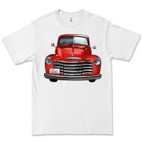 White western red truck front view Premium Tee - FaDigitalArtStudio