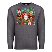 Charcoal Heather merry christmas gnome truck Premium Sweatshirt - texasbilliewilder