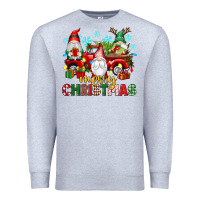 Heather Grey merry christmas gnome truck Premium Sweatshirt - texasbilliewilder