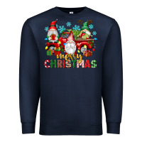 Navy merry christmas gnome truck Premium Sweatshirt - texasbilliewilder