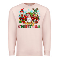 Pale Pink merry christmas gnome truck Premium Sweatshirt - texasbilliewilder