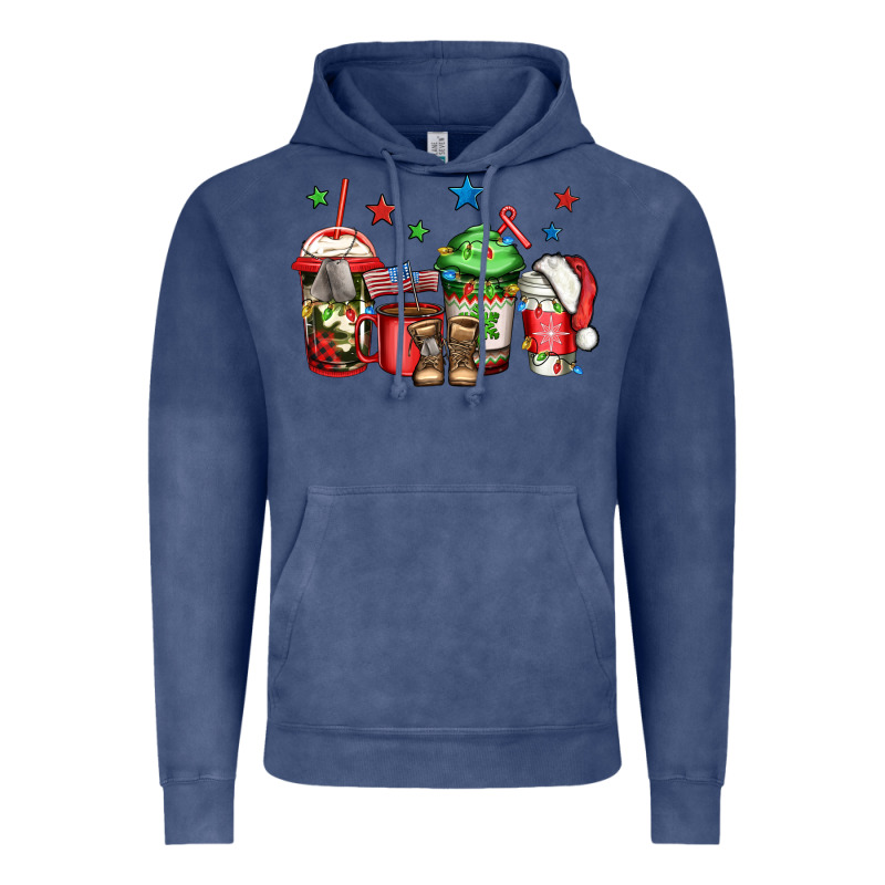 Army Christmas Coffee Vintage Hoodie by Jasminsmagicworld | Teevron