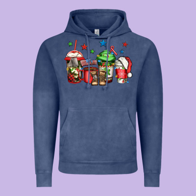 Army Christmas Coffee Vintage Hoodie Designed By Jasminsmagicworld