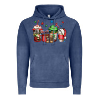 Vintage Denim army Christmas coffee Vintage Hoodie - Jasminsmagicworld
