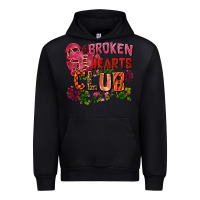 Black Broken heart club Urban Hoodie - FaDigitalArtStudio