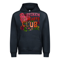Navy Broken heart club Urban Hoodie - FaDigitalArtStudio
