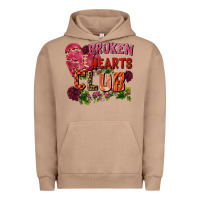 Pigment Burro Broken heart club Urban Hoodie - FaDigitalArtStudio