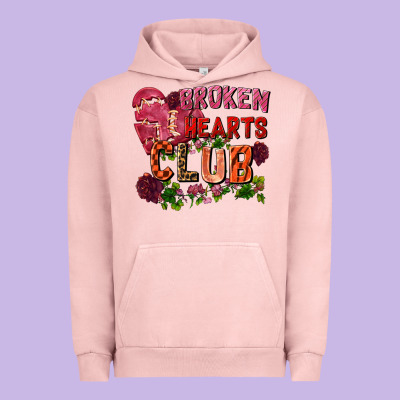 Broken Heart Club Urban Hoodie Designed By Fadigitalartstudio