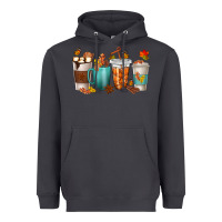 Smoke Thankful Coffee Cups Heavyweight Hoodie - texasbilliewilder