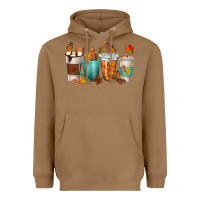 Toasted Coconut Thankful Coffee Cups Heavyweight Hoodie - texasbilliewilder