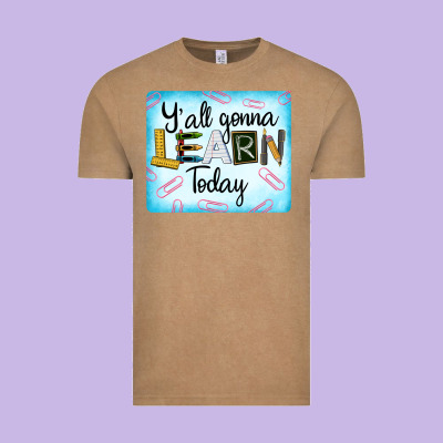 Y'all Gonna Learn Today Vintage Tee Designed By Lillyallendesigns