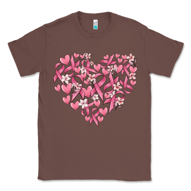 Breast Cancer Awareness Heart Classic Tee by MaliasSmallBusiness | Teevron
