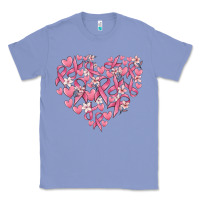 Colony Blue breast cancer awareness heart Classic Tee - MaliasSmallBusiness